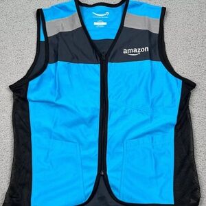 Amazon flex reflective safety vest employee zip up NEW 2XL/3XL sealed package